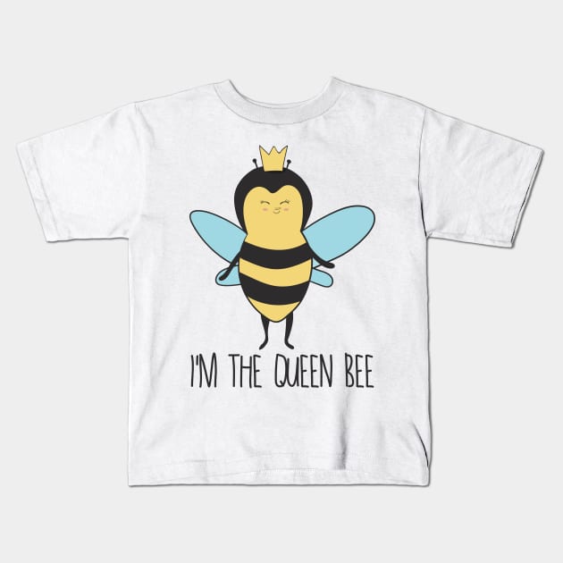 I'm The Queen Bee Kids T-Shirt by Dreamy Panda Designs